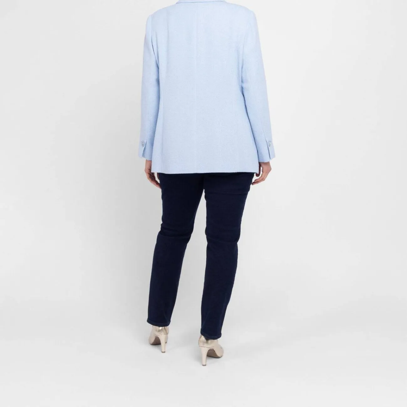 Sale Rof Amo Rofa Double Breasted Jacket Pale Blue