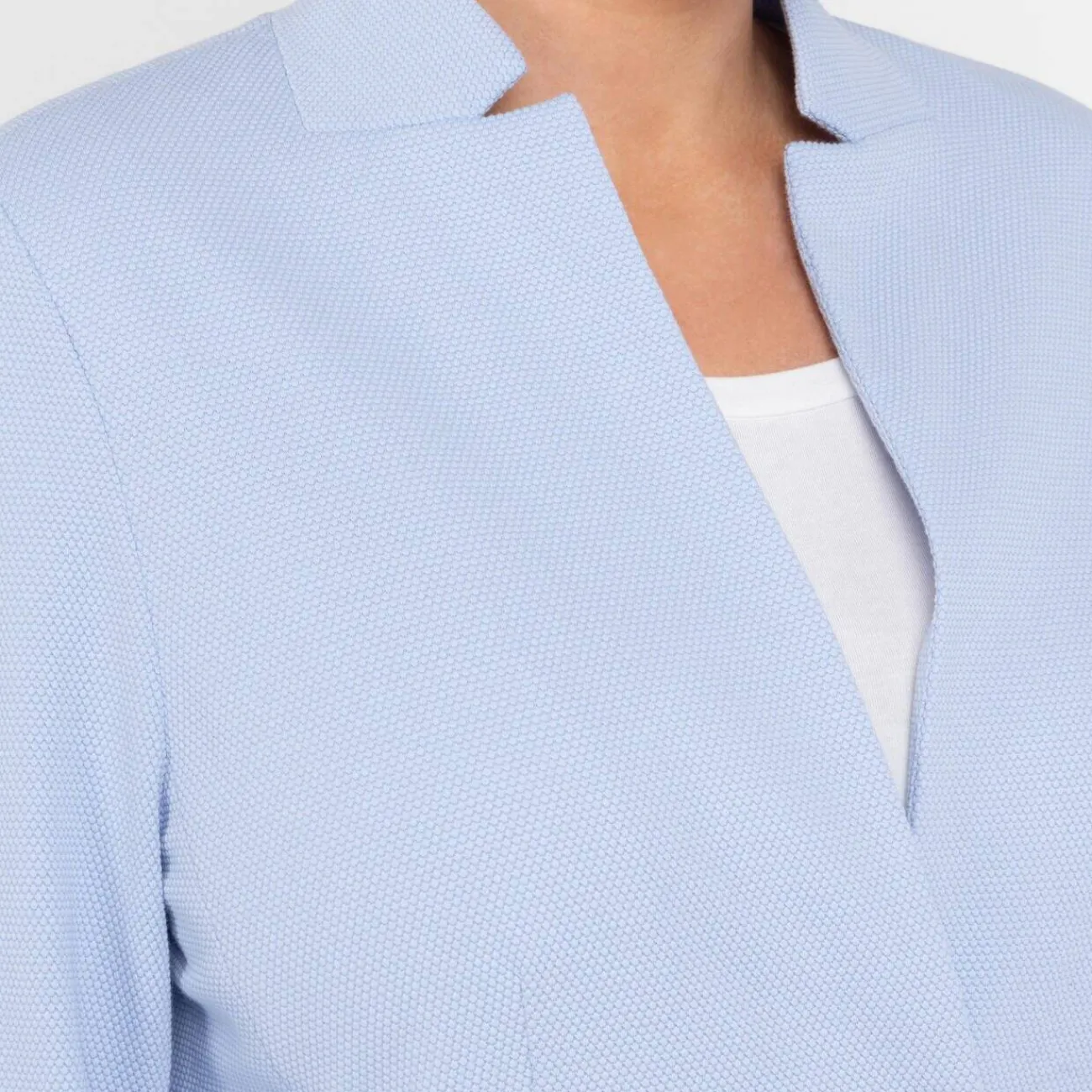 New Rof Amo Rofa Jersey Long Jacket Pale Blue