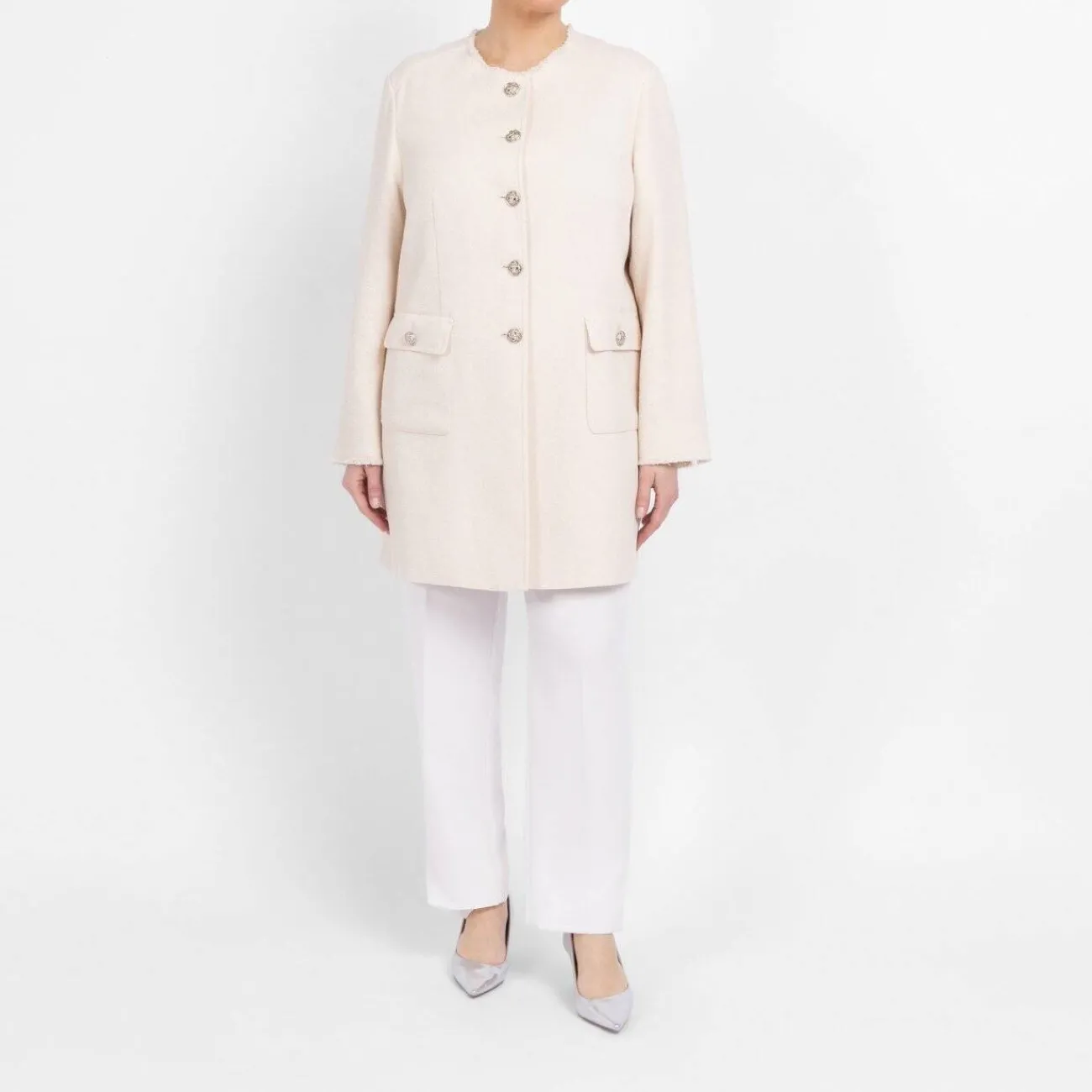Best Rof Amo RoFa Long Jacket Cream