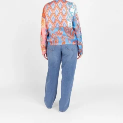 Clearance Rof Amo RoFa Patchwork Satin Bomber Jacket