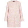 Discount Rof Amo RoFa Tweed Long Jacket Multi-Colour