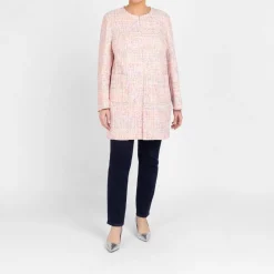 Discount Rof Amo RoFa Tweed Long Jacket Multi-Colour