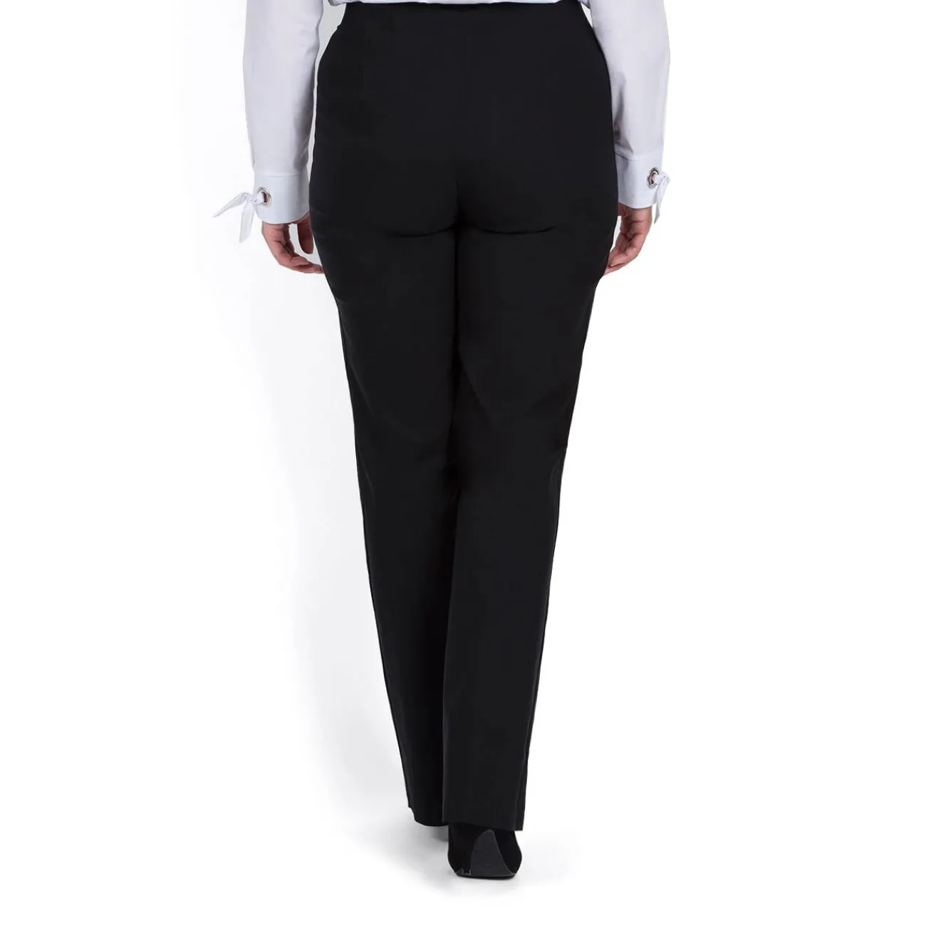 Sale Sallie Sahne STRETCH BLACK STRAIGHT LEG TROUSERS