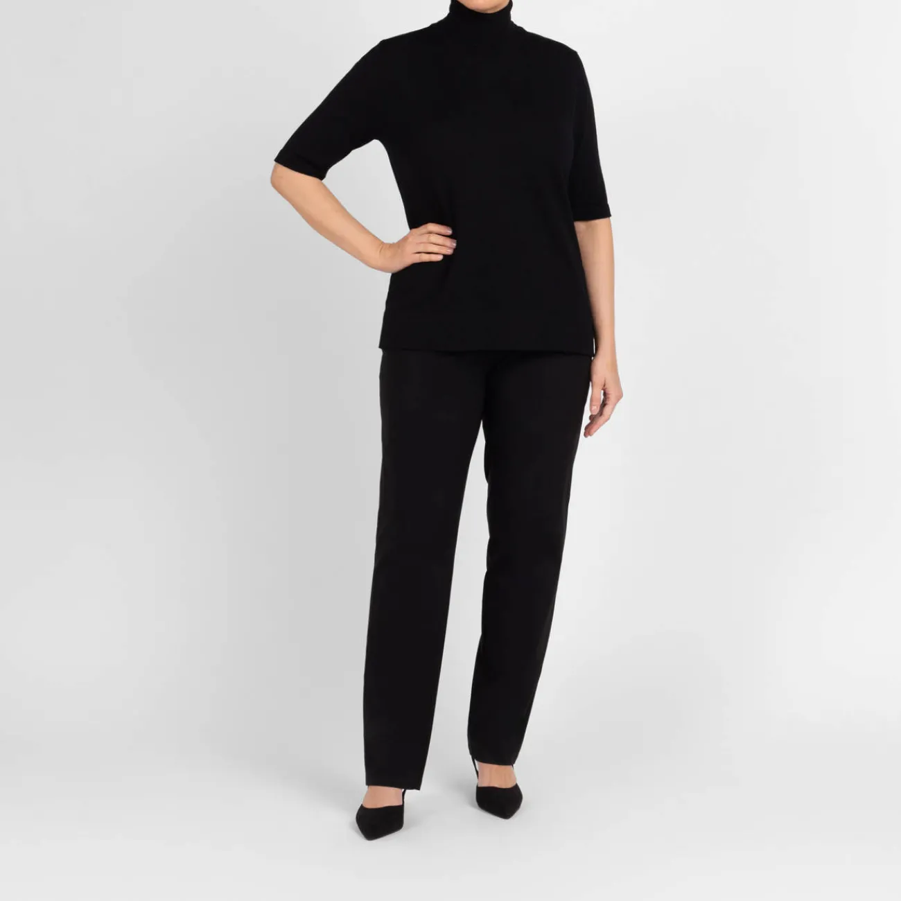 Fashion Sallie Sahne Technostretch Pull On Trouser Black