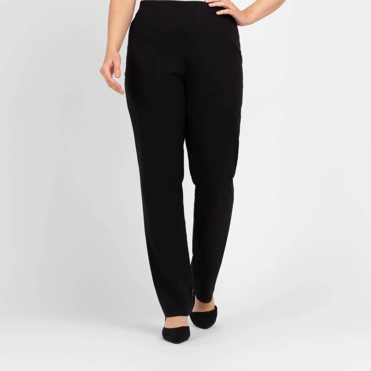 Fashion Sallie Sahne Technostretch Pull On Trouser Black