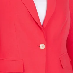 Hot Samoon By Gerry Weber Samoon Linen Blend Blazer Pink