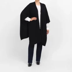 Outlet Sandra Portelli Cashmere Cape Black