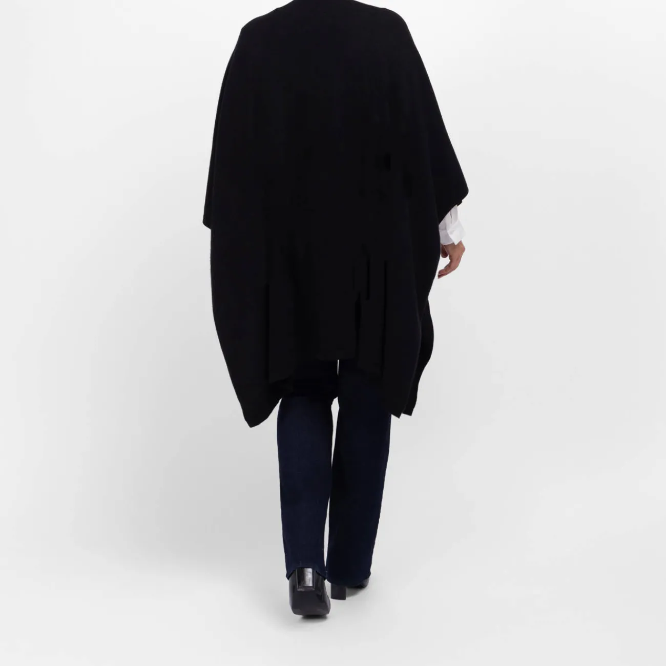 Outlet Sandra Portelli Cashmere Cape Black