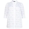 Fashion BIGGI M SeeYou by Sheer Patterned Tunic White