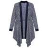 Outlet Tia Chain Print Long Jacket Navy