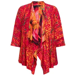 Hot Tia Jacket Print Coral