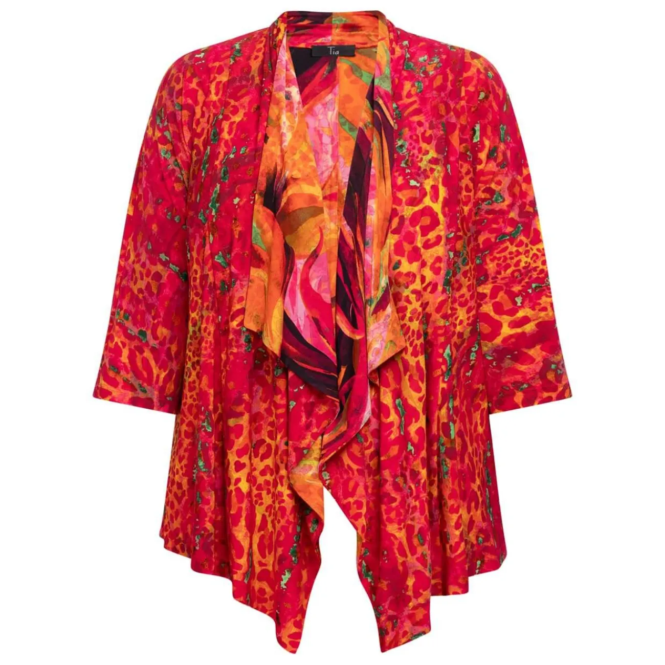 Hot Tia Jacket Print Coral