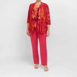 Hot Tia Jacket Print Coral