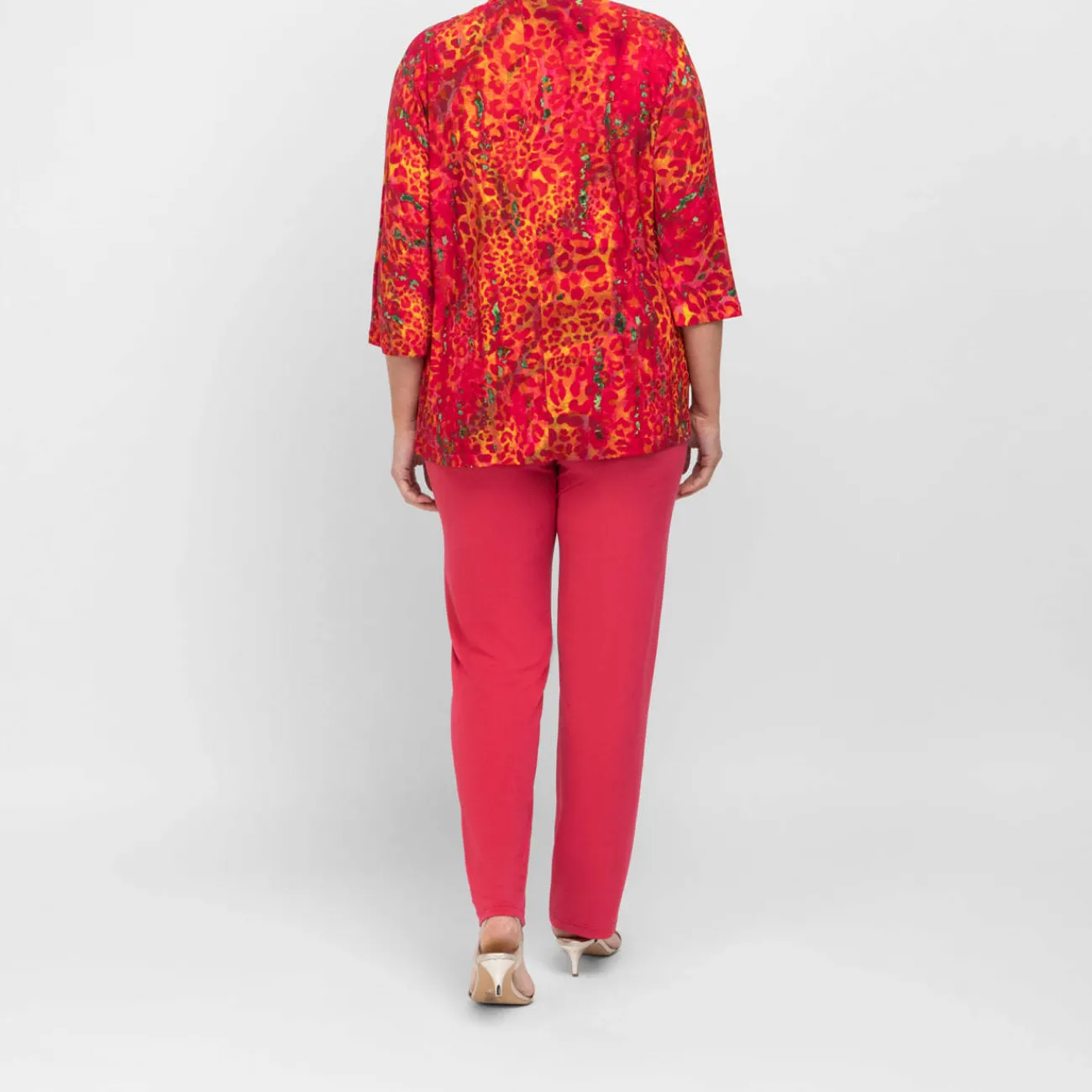Hot Tia Jacket Print Coral