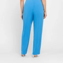 Discount Tia Pull On Satin Jersey Trousers Turquoise