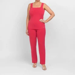Sale Tia Square Neck Vest Coral