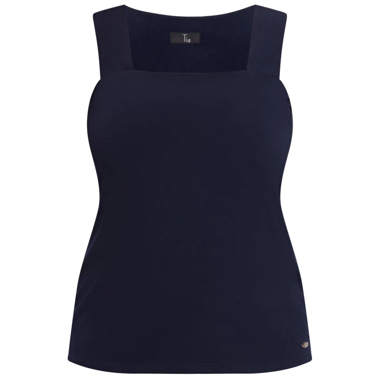 Hot Tia Square Neck Vest Navy