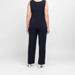 Hot Tia Square Neck Vest Navy