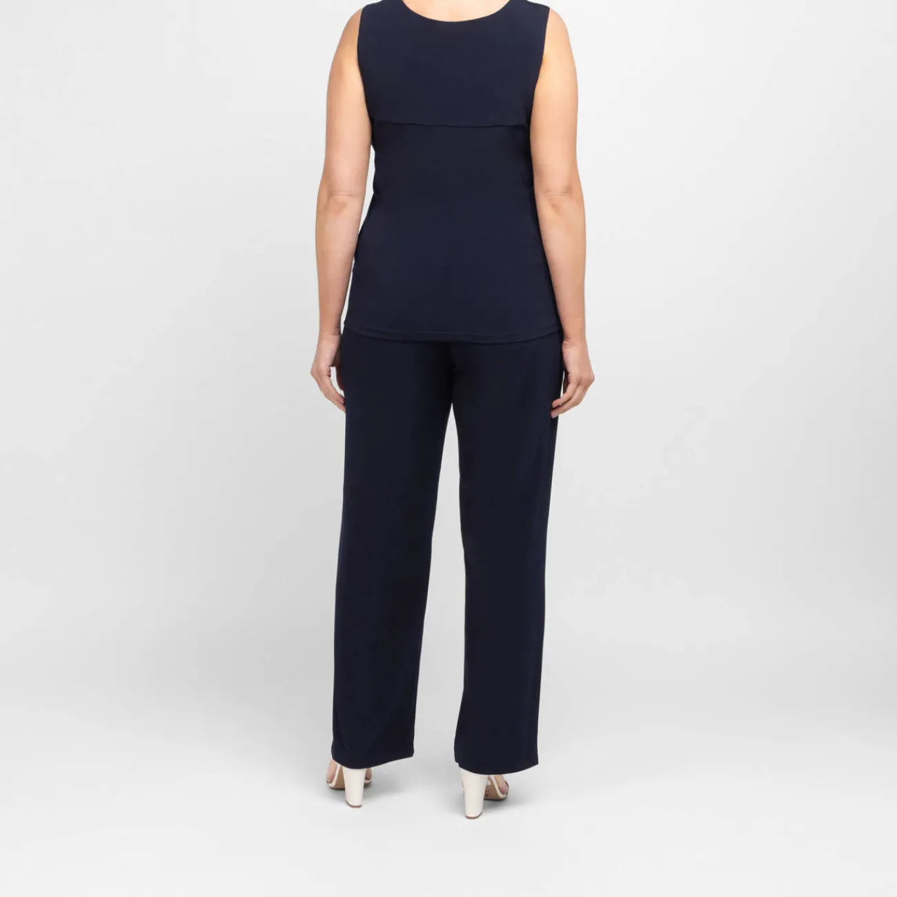 Hot Tia Square Neck Vest Navy