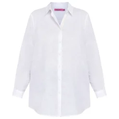Online Spanish Shirt Company Tinta & Bariloche Cotton Linen Shirt White