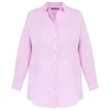 Hot Spanish Shirt Company Tinta & Bariloche Cotton Linen Shirt Pink