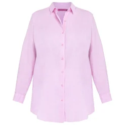 Hot Spanish Shirt Company Tinta & Bariloche Cotton Linen Shirt Pink