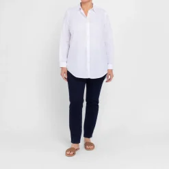 Online Spanish Shirt Company Tinta & Bariloche Cotton Linen Shirt White