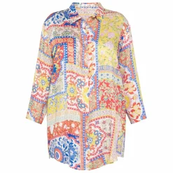 Outlet Spanish Shirt Company Tinta & Bariloche Tile Print Shirt Multi Colour
