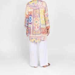 Outlet Spanish Shirt Company Tinta & Bariloche Tile Print Shirt Multi Colour