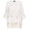 Outlet Verpass Floral Embroidered Tunic White