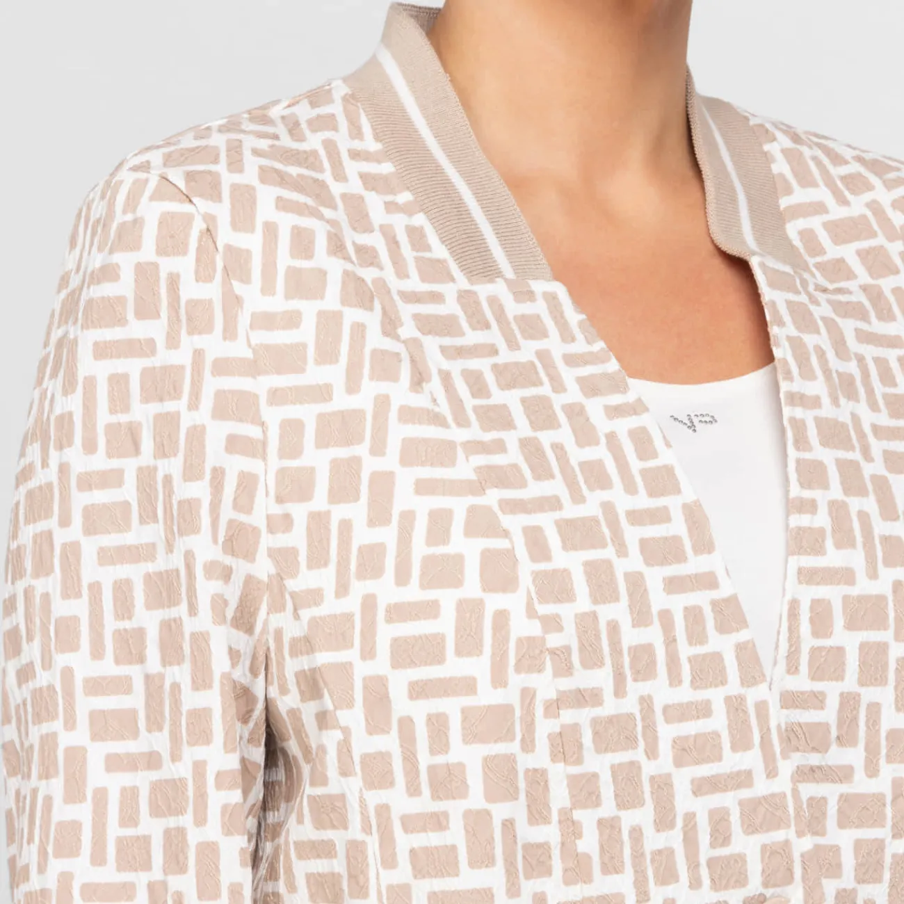 Sale Verpass Jacket Print Beige