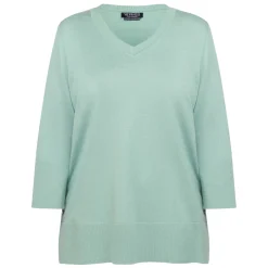 Discount Verpass Knitted Tunic Sage Green
