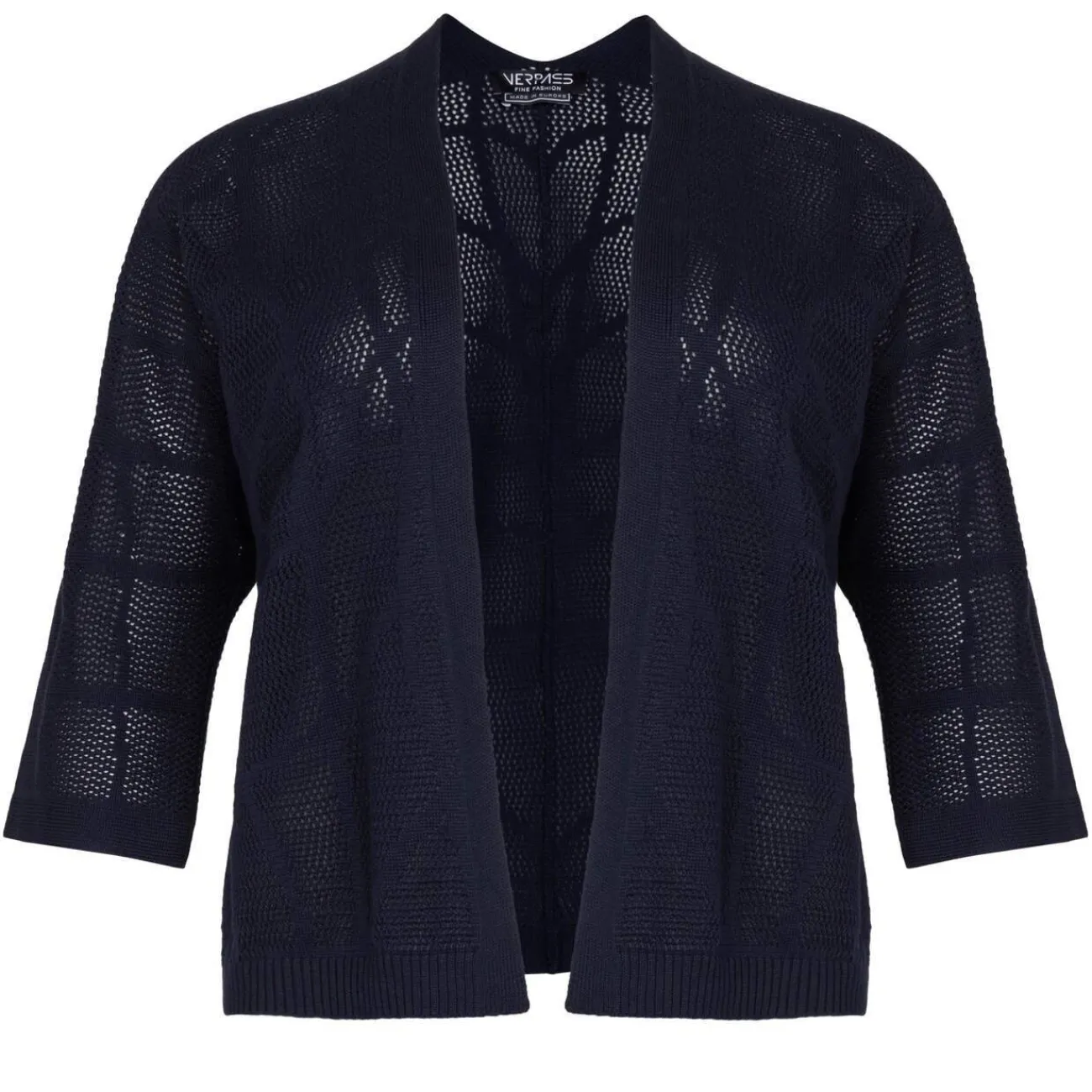New Verpass Mesh Effect Cardigan Navy