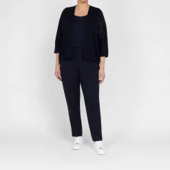 New Verpass Mesh Effect Cardigan Navy