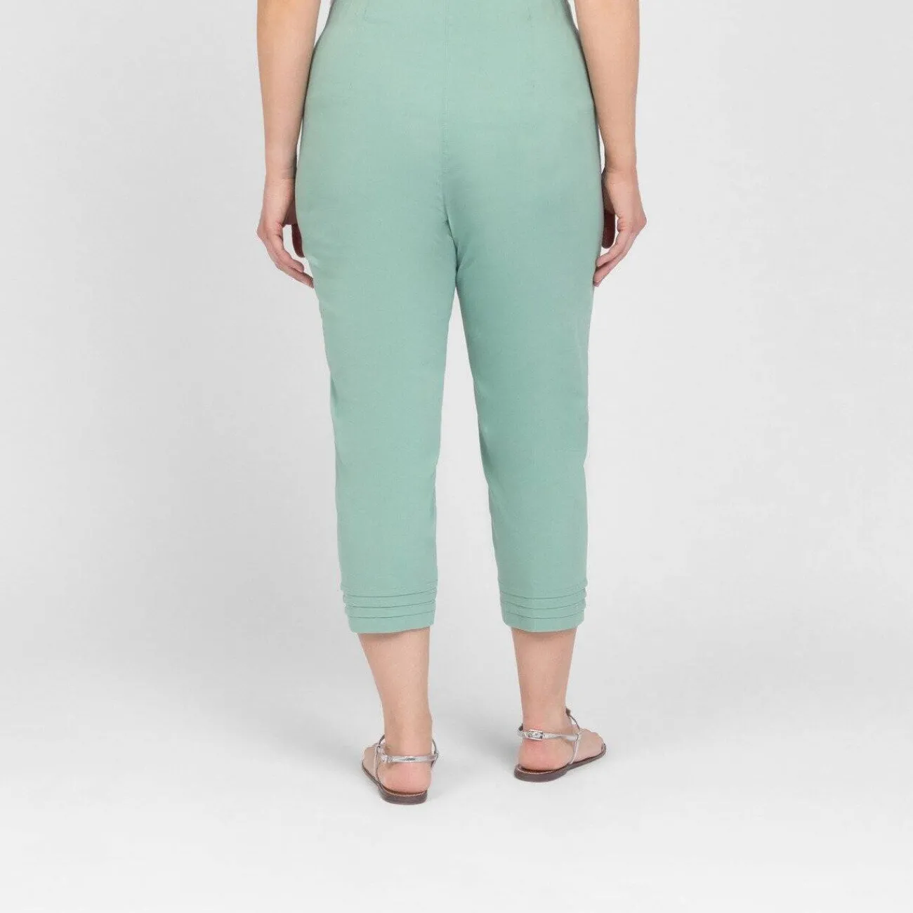 Best Verpass Pull On Trousers 7/8 Aloe Green
