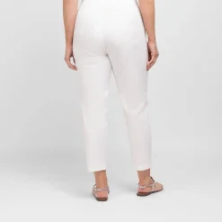 Discount Verpass Pull-On Cropped Trouser White