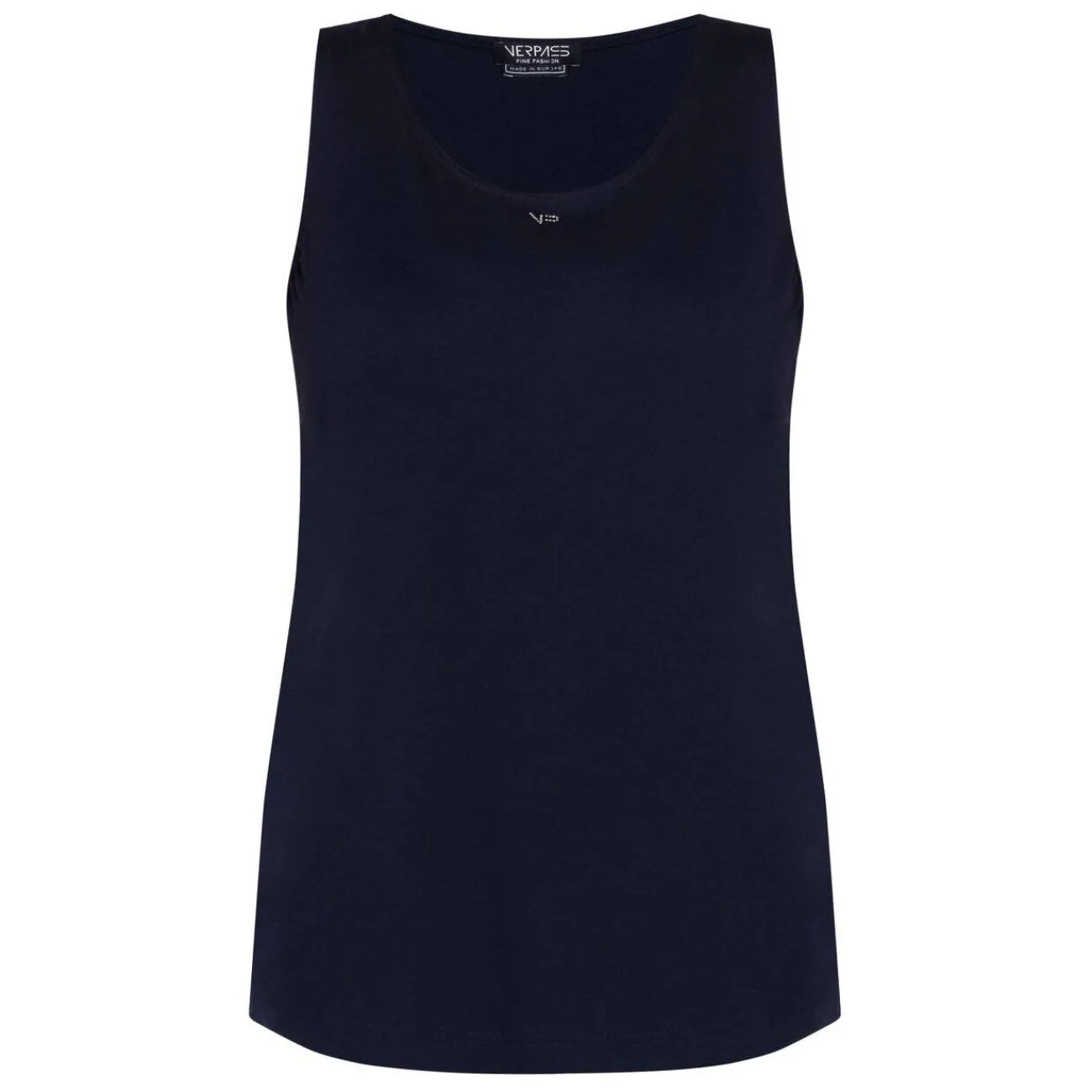 Discount Verpass Round Neck Vest Navy