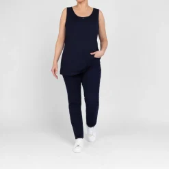 Discount Verpass Round Neck Vest Navy