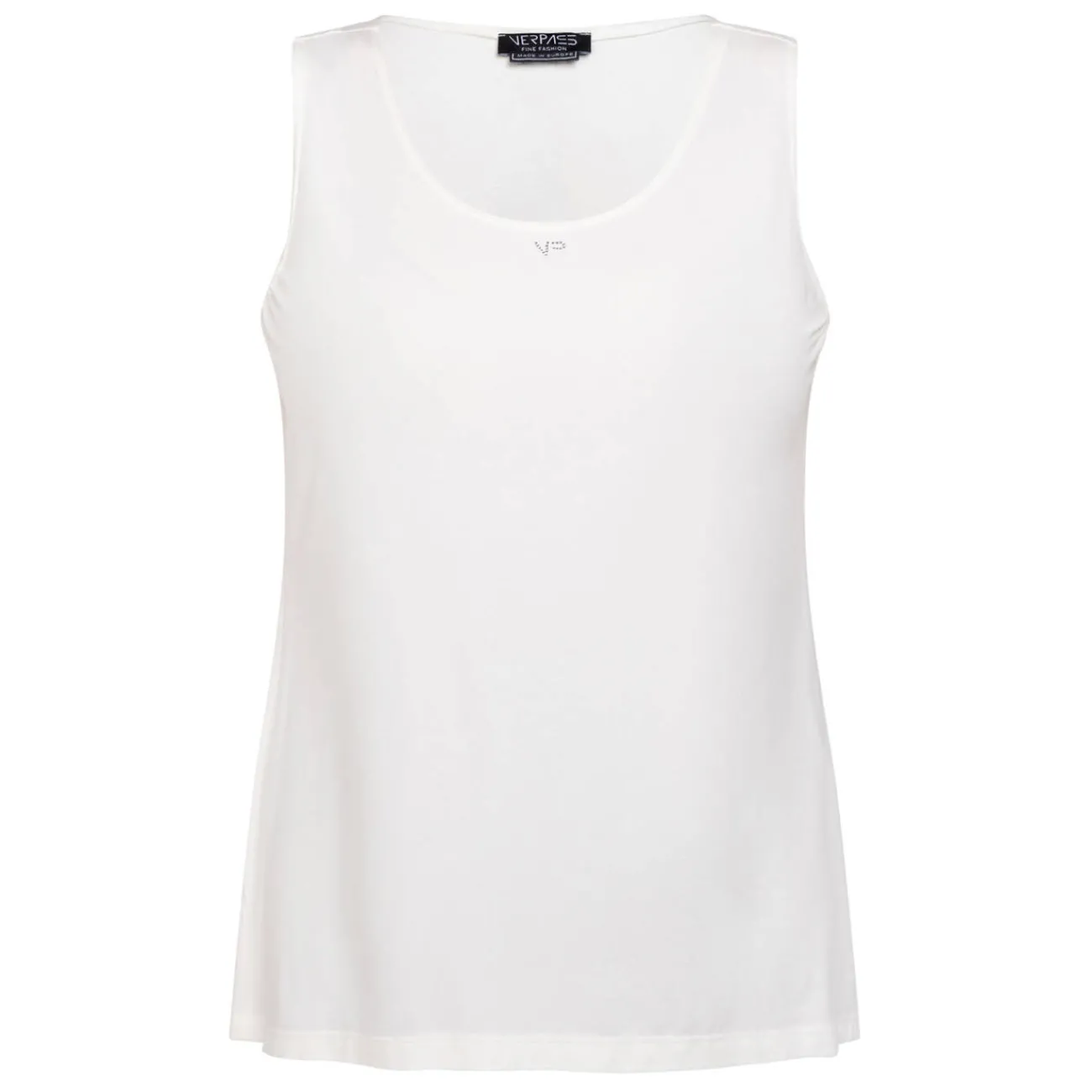 New Verpass Round Neck Vest White