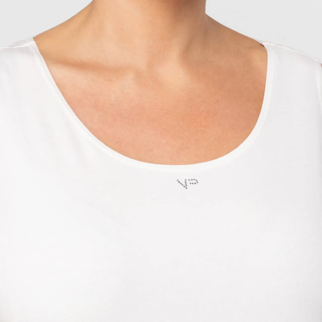 New Verpass Round Neck Vest White