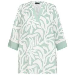Clearance Verpass Tunic Leaf Print Green