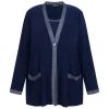 Discount Verpass Twinset Navy with Lurex Trim