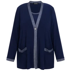 Discount Verpass Twinset Navy with Lurex Trim