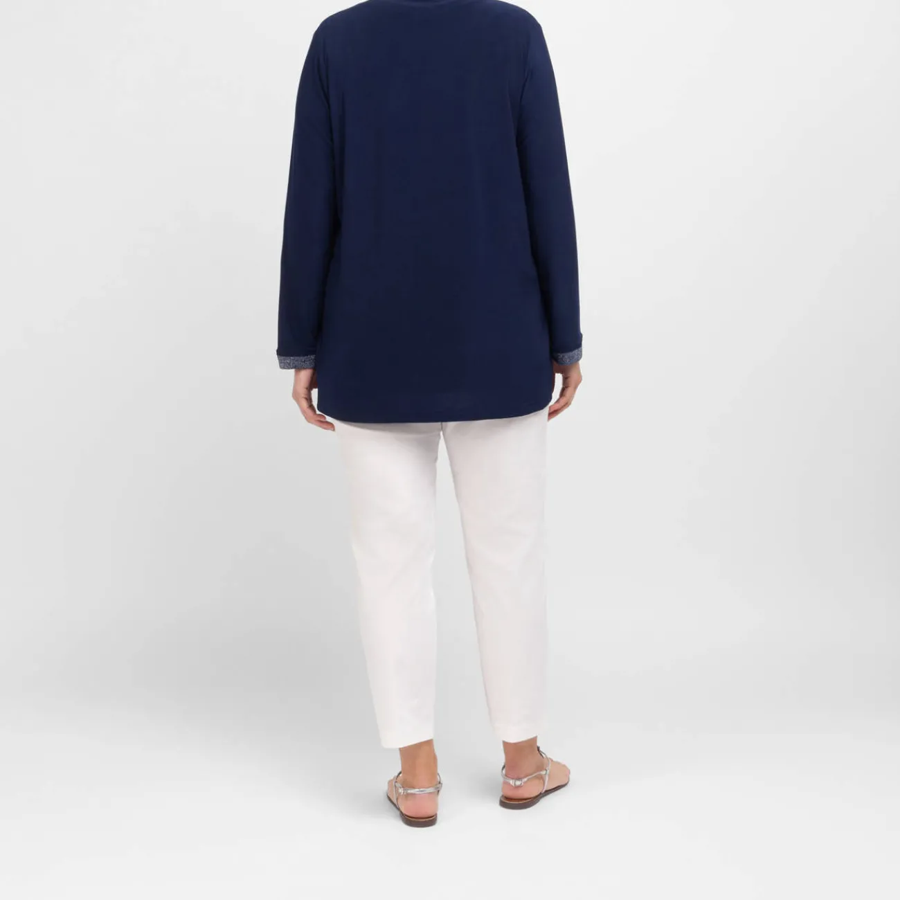Discount Verpass Twinset Navy with Lurex Trim