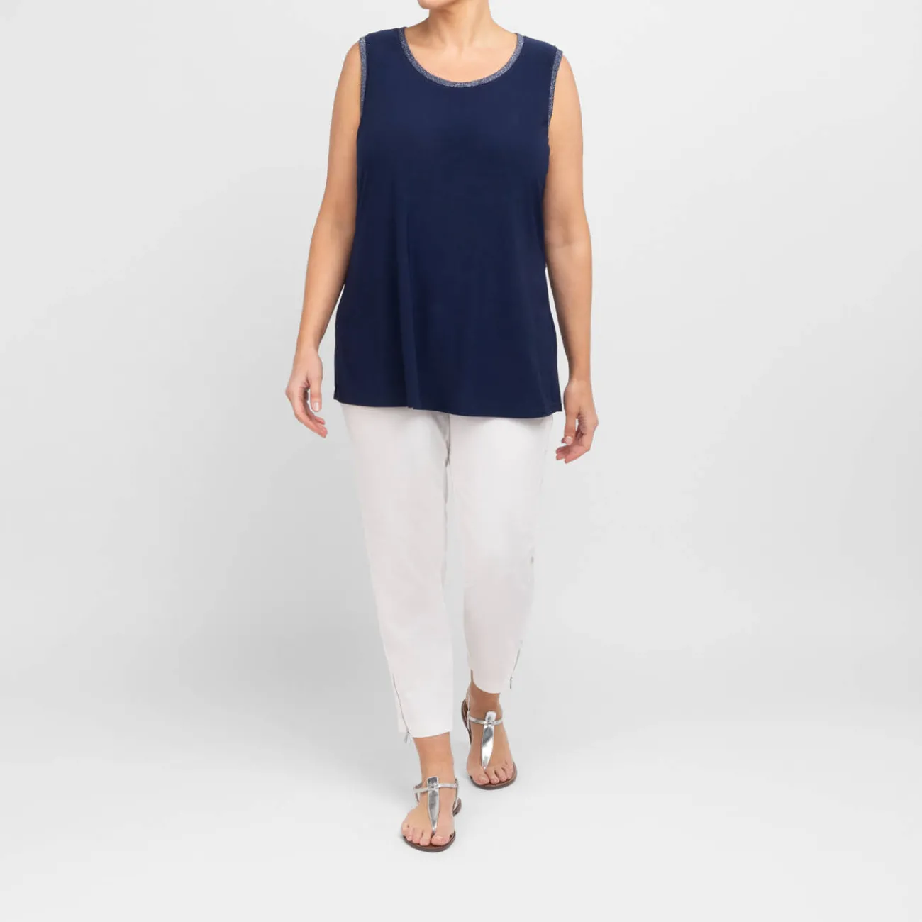 Discount Verpass Twinset Navy with Lurex Trim
