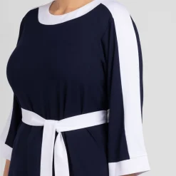 Clearance Yoek Belted Tunic Navy