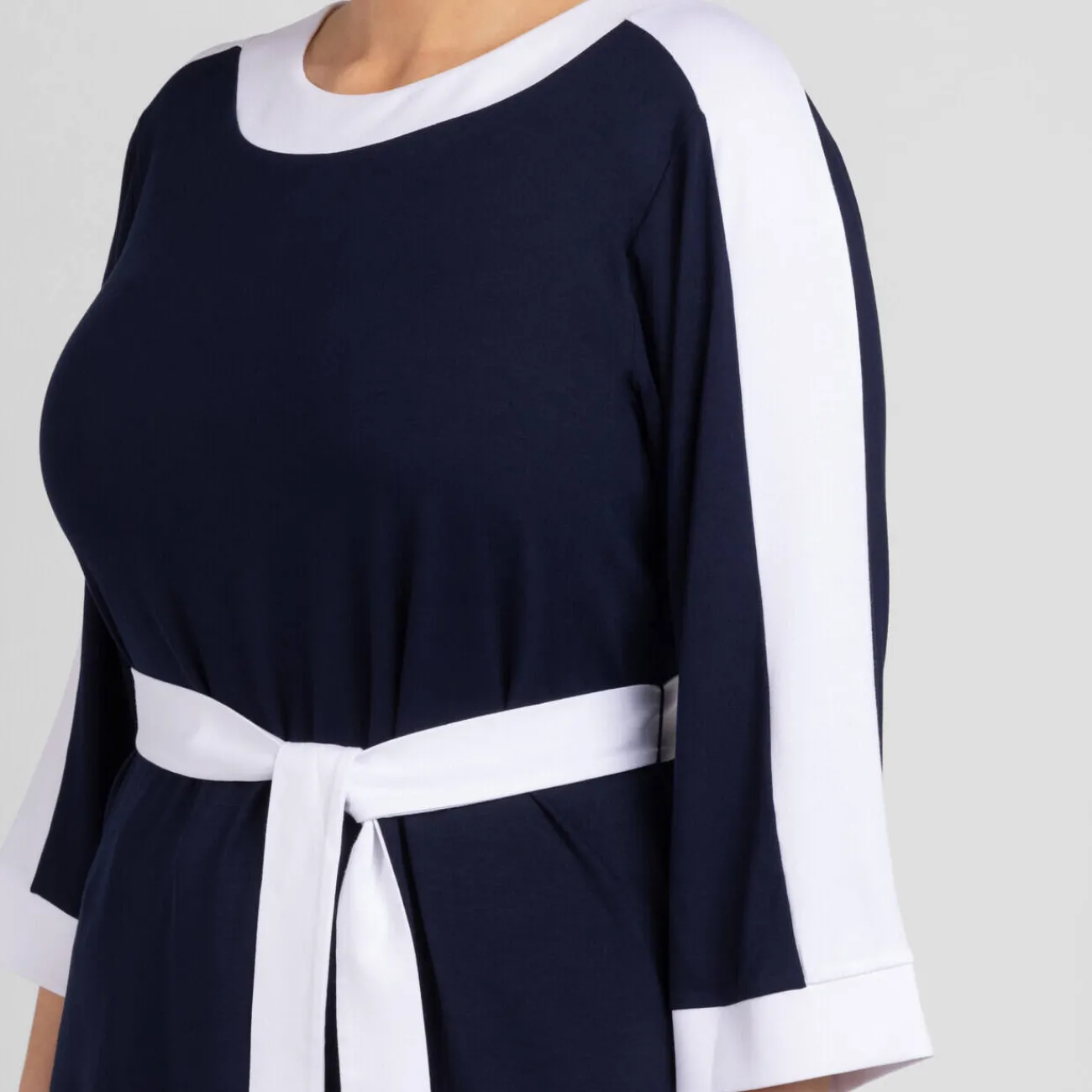 Clearance Yoek Belted Tunic Navy