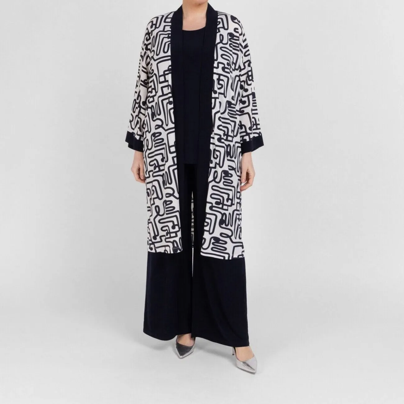New Yoek Jersey Kimono Navy