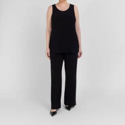 Outlet Yoek Jersey Trousers Black