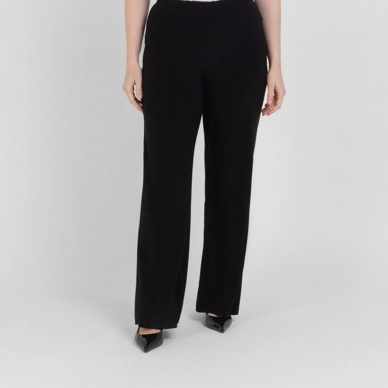 Outlet Yoek Jersey Trousers Black